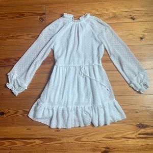 White polka dot dress